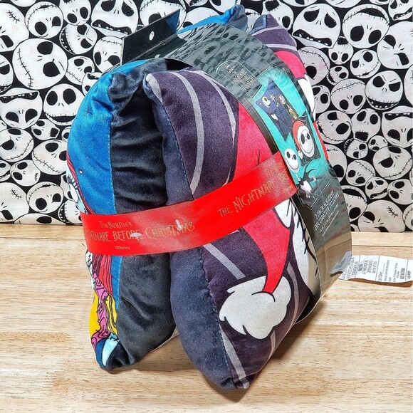 Nightmare Before Christmas Jack & Sally Plush 12 x 12 Pillows 2 Piece Set NWT - Picture 2 of 9